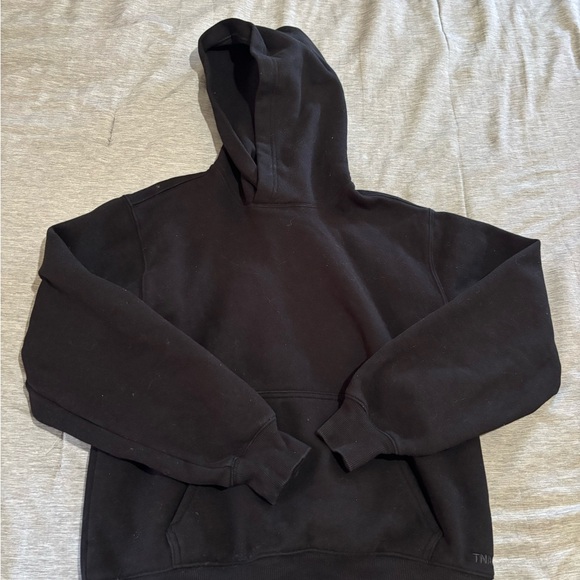 Women’s Aritzia TNA Sweatfleece Perfect Black Hoodie size XS - Picture 1 of 7